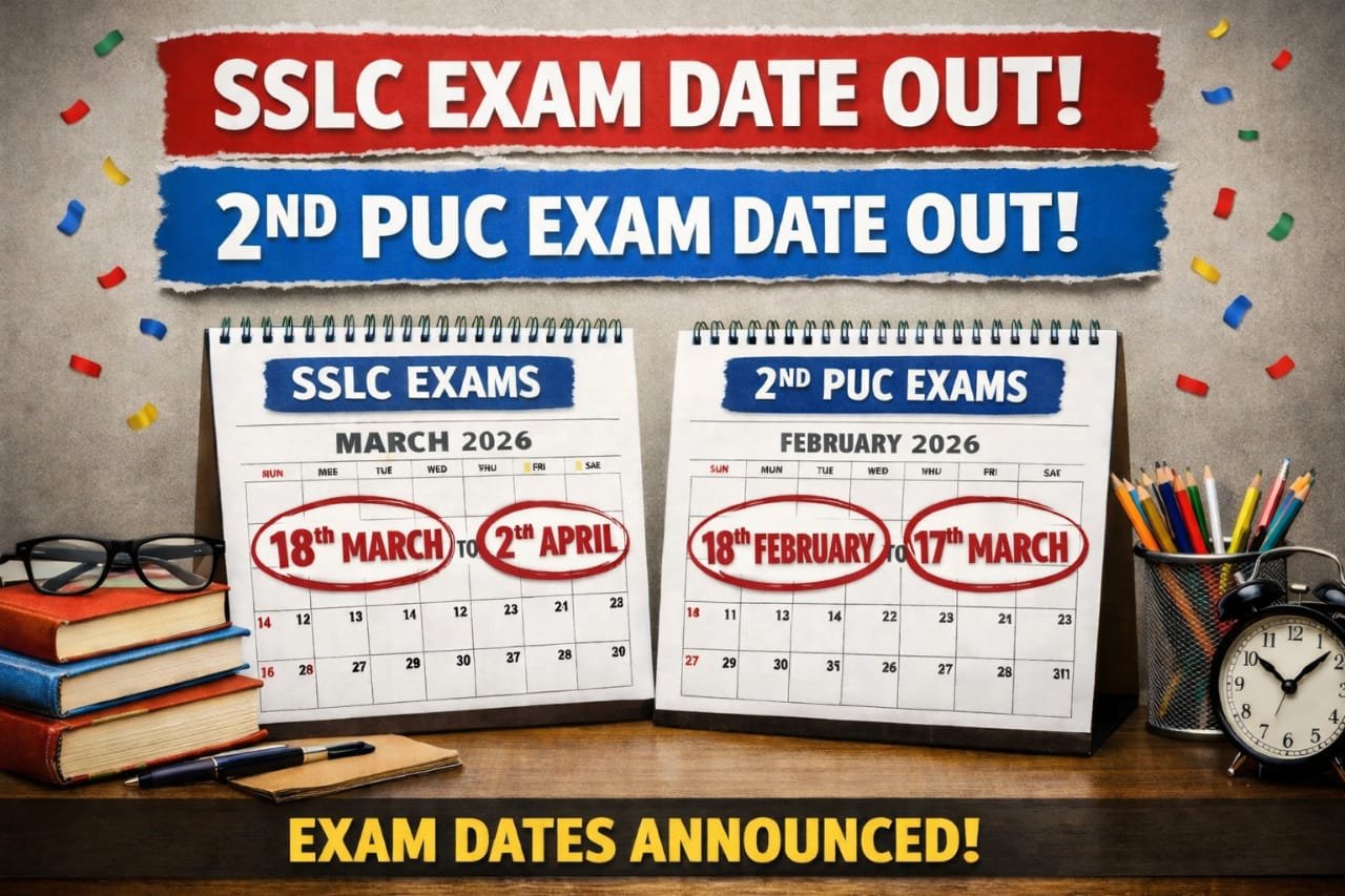 SSLC and PUC Exam date out