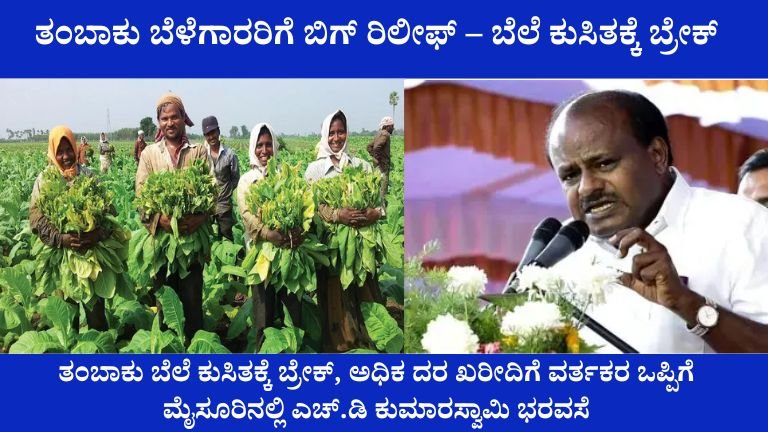 Tobacco farmers relief 2026